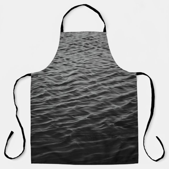 Grayscale photo of sea apron (Front)