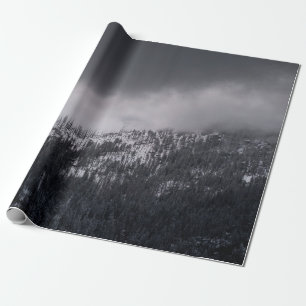 GRAYSCALE PHOTO OF TREE WRAPPING PAPER