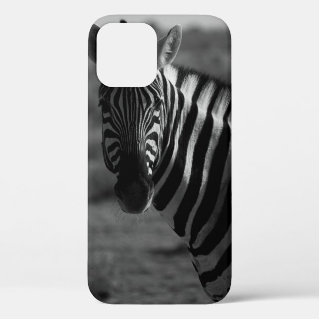 GRAYSCALE PHOTO OF ZEBRA Case-Mate iPhone CASE (Back)
