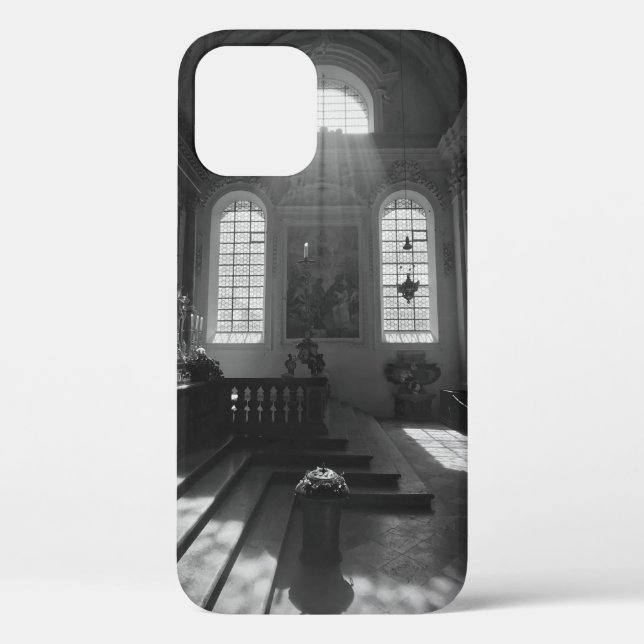 GRAYSCALE PHOTOGRAPHY OF EMPTY STAIR Case-Mate iPhone CASE (Back)