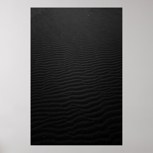 Grayscale photography of sand poster (Front)