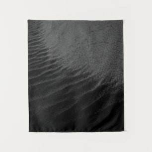 Grayscale photography of sand tapestry