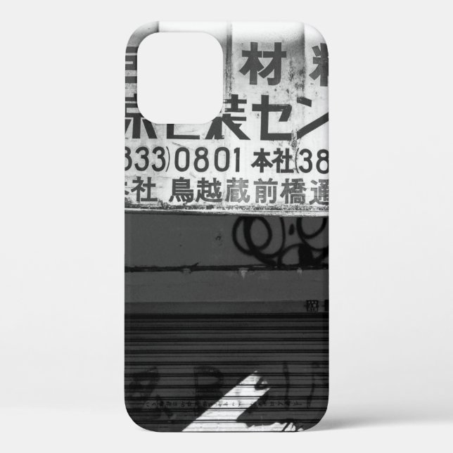 GRAYSCALE PHOTOGRAPHY OF STORE SIGN Case-Mate iPhone CASE (Back)