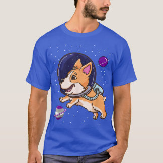 Grayseual Corgi In Space Grayseual Pride  T-Shirt