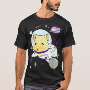 Graysexual Guinea Pig In Space Graysexual Pride  T-Shirt