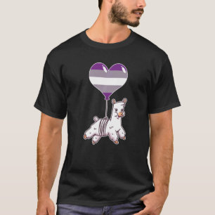 Graysexual Llama  Nonbinary Love T-Shirt