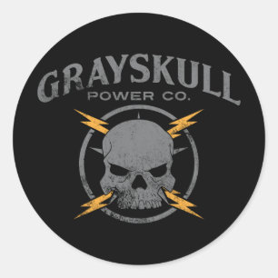 Grayskull Power Co. Classic Round Sticker
