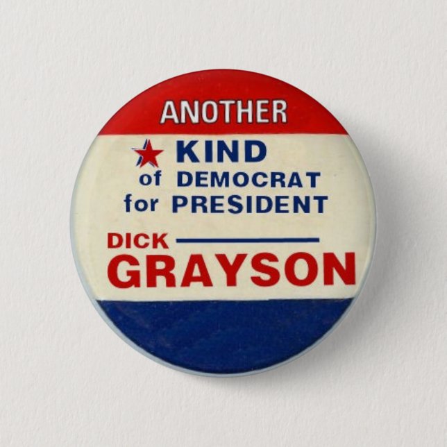 Grayson for President Button (Front)