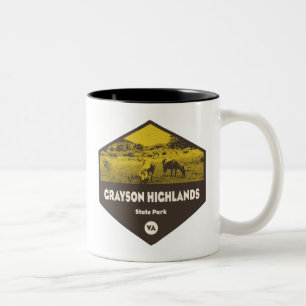 Grayson Highlands State Park Virginia Two-Tone Coffee Mug
