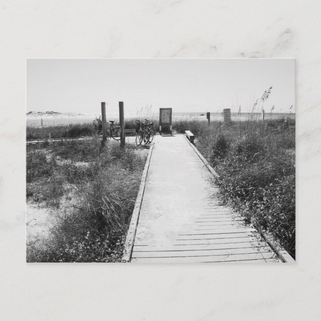 GRAYTON BEACH, FLORIDA - Black & White Postcard (Front)