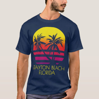 Grayton Beach Florida Tropical Palm Trees Vacation T-Shirt