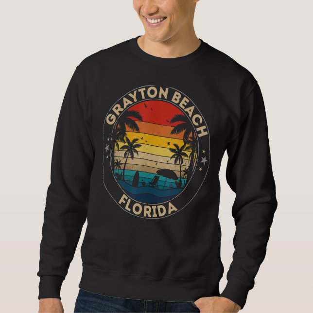 Grayton Beach Souvenir  Florida Reminder Sweatshirt (Front)