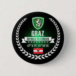 Graz 6 Cm Round Badge