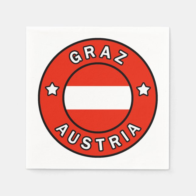 Graz Austria Napkin (Front)