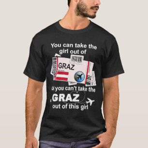 Graz Boarding Pass Graz Girl Graz T-Shirt