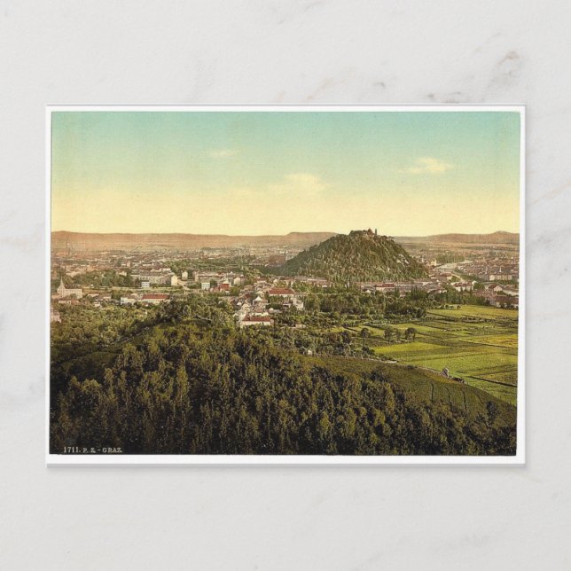 Graz, general view from the Rainer Kogel, Styria, Postcard (Front)