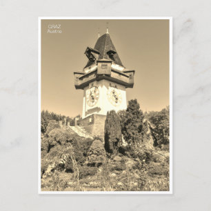 Graz Österreich Austria Retro Vintage travel Postcard