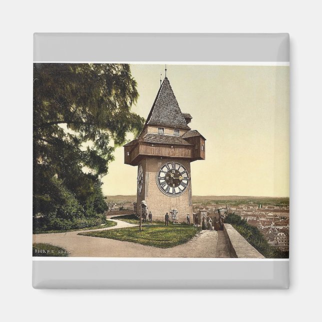 Graz, the clock, Styria, Austro-Hungary classic Ph Magnet (Front)