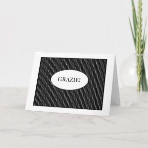 Grazie Thank You In Italian