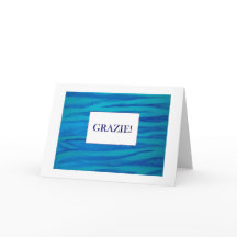 Grazie Thank You in Italiano card