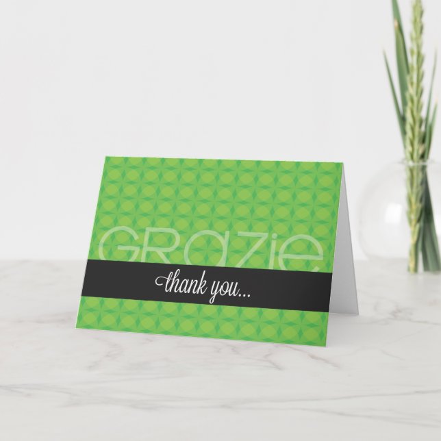 Grazie - Thank You So Very Much Card (Front)
