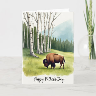 Grazing Animal Fathers Day Art Card