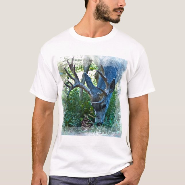 Grazing Buck 1 T-Shirt (Front)