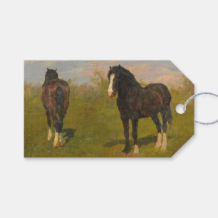 Grazing Horses (by Rosa Bonheur) Gift Tags