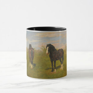 Grazing Horses (by Rosa Bonheur) Mug