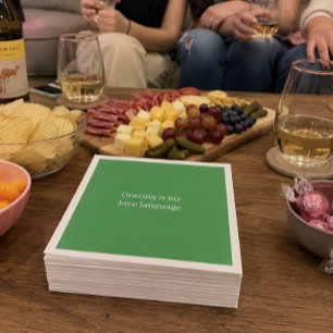 'Grazing Is My Love Language' Fun Foodie Approved Napkin