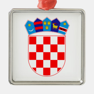 Grb Hrvatske, Croatian coat of arms Metal Tree Decoration