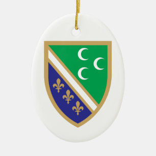Grb Sandžaka, Sandžak coat of arms Ceramic Tree Decoration