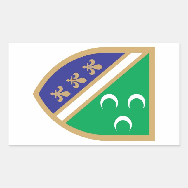 Grb Sandžaka, Sandžak coat of arms Rectangular Sticker (Front)
