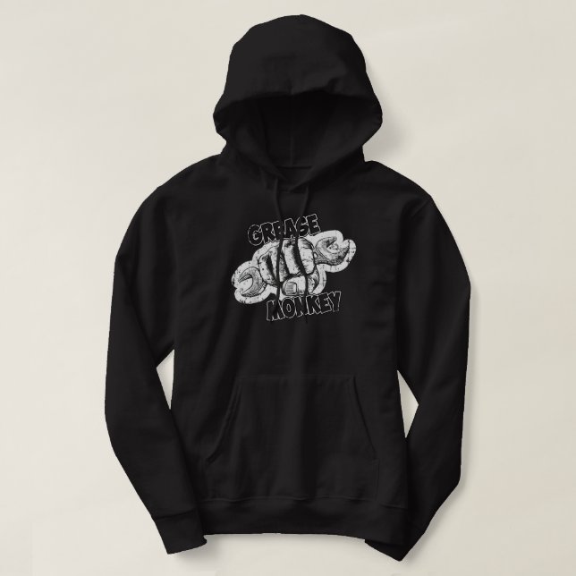 Grease Monkey Wrench Auto Mechanics  Hoodie (Design Front)