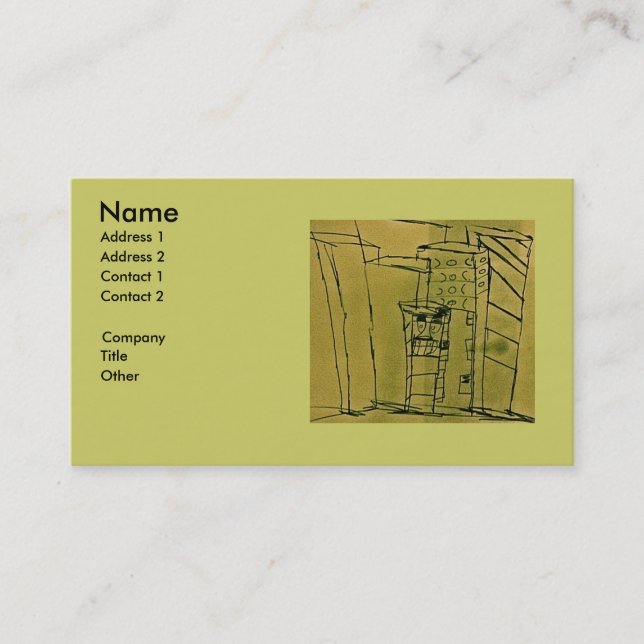 GREASE STAINED BUSINESS CARD (Front)