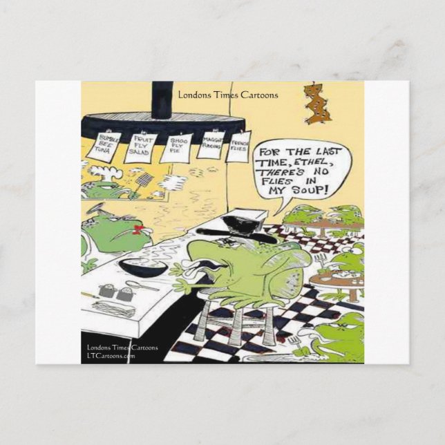 Greasy Spoon For Frogs Funny Gifts & Cards (Front)