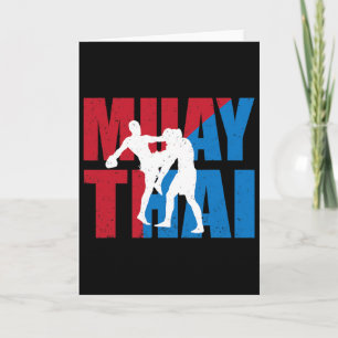 Great 2 Muay Thai Fighter Design Kickboxer Mma Tra Card
