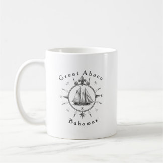 Great Abaco Bahamas Nautical Sailing Compass sail Coffee Mug