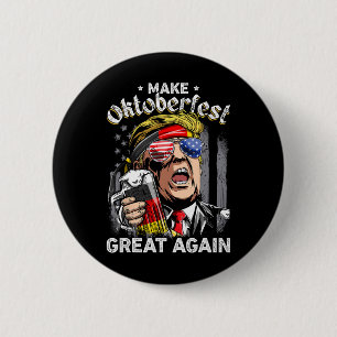 Great Again Funny Trump Prost Beer Mug Men 6 Cm Round Badge