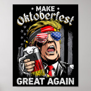 Great Again Funny Trump Prost Beer Mug Men Poster