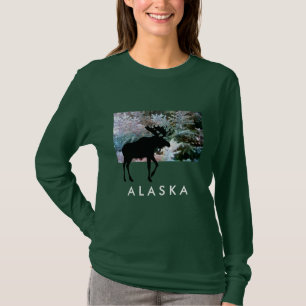 Great ALASKA Moose Shirt - Custom Shirt Colours