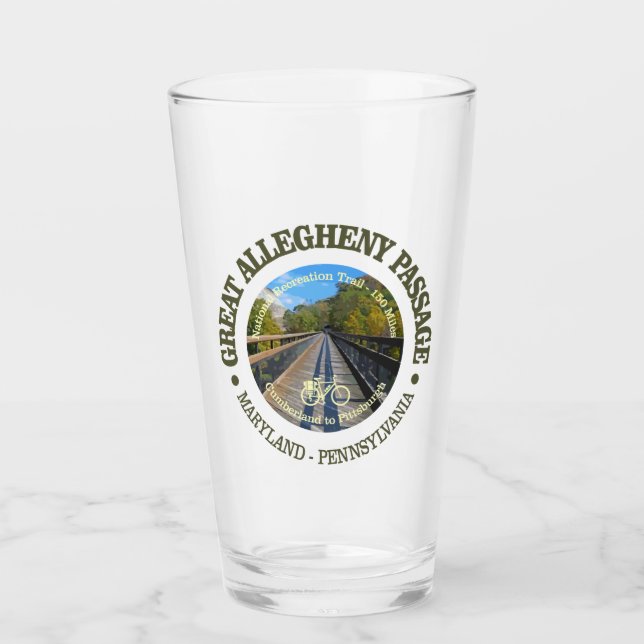 Great Allegheny Passage (cycling c) Glass (Front)
