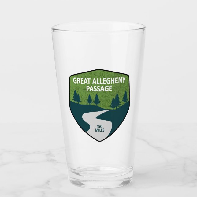 Great Allegheny Passage Glass (Front)
