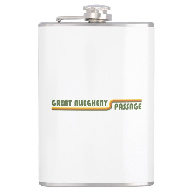 Great Allegheny Passage Hip Flask (Front)