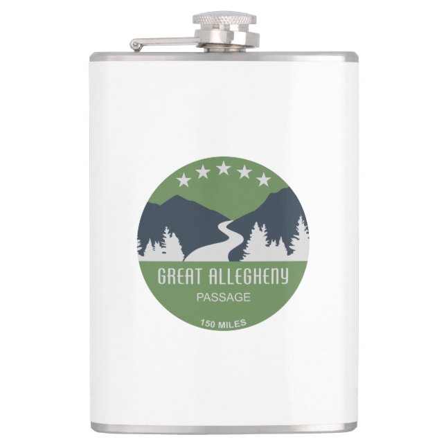 Great Allegheny Passage Hip Flask (Front)