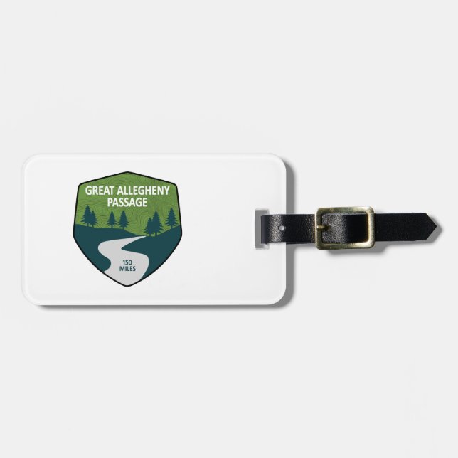 Great Allegheny Passage Luggage Tag (Front Horizontal)