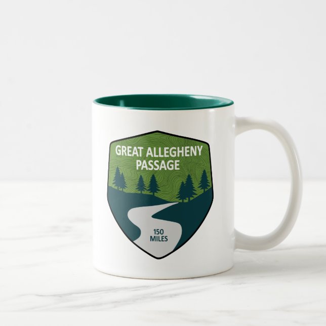 Great Allegheny Passage Two-Tone Coffee Mug (Right)