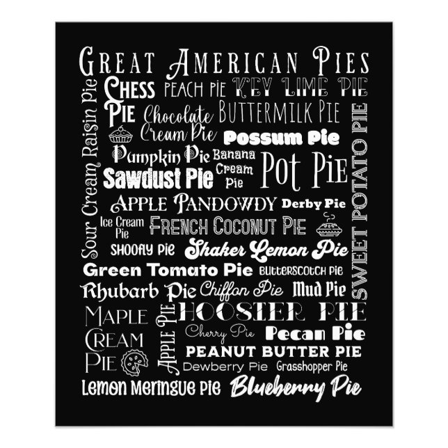 Great American Pies Month T-Shirt Photo Print (Front)