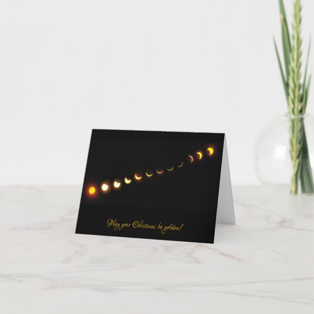 Great American Solar Eclipse Christmas Card (Front)