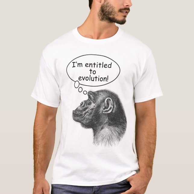 Great Ape Evolution Entitlement T-Shirt (Front)